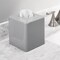 mDesign Metal Square Paper Facial Tissue Box Cover Holder
